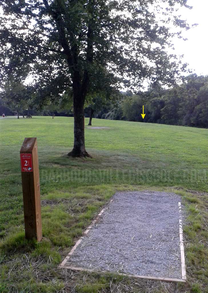 Hole 2 Long Tee | Barboursville Disc Golf